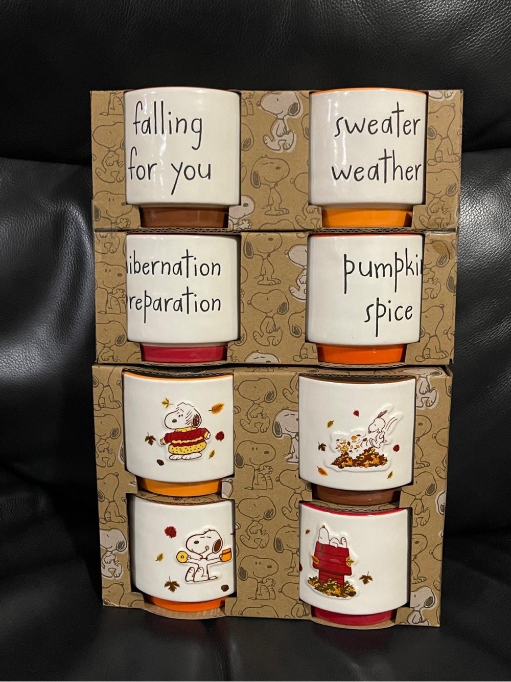 Thanksgiving Rae Dunn Peanuts Ramekins, Set of 4 Rae Dunn Fall Ramekins